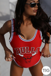 Lucy Evans in BULLS bodysuit